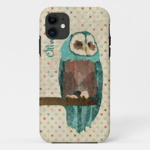 Azure Owl Vintage iPhone-Hülle iPhone 11 Hülle