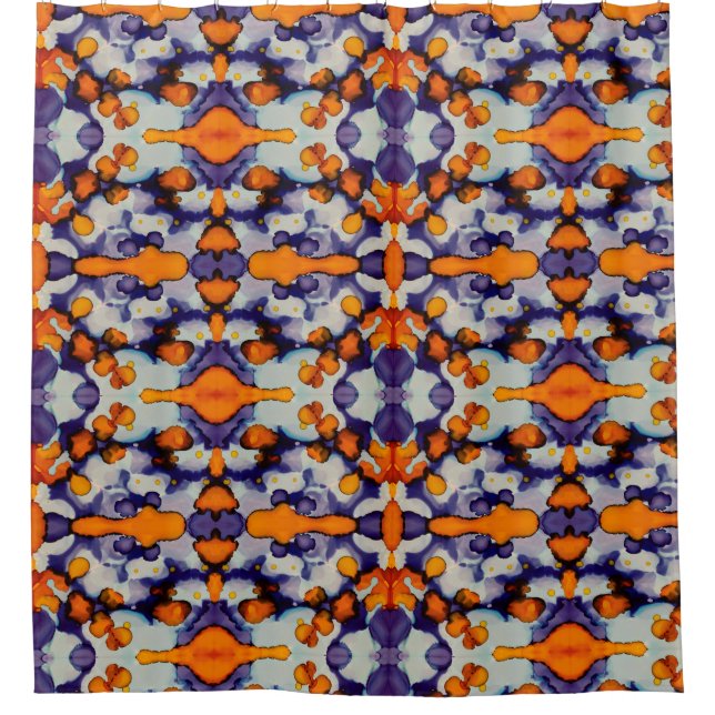 Azure Pumpkin Duschvorhang (Vorderseite)