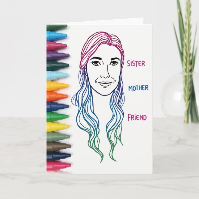 Azure Sisters Day Art Card Karte (Vorderseite)