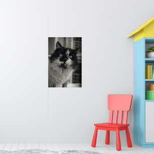 Azure Soul - Fine Art Archival Matt Katzenbild Poster