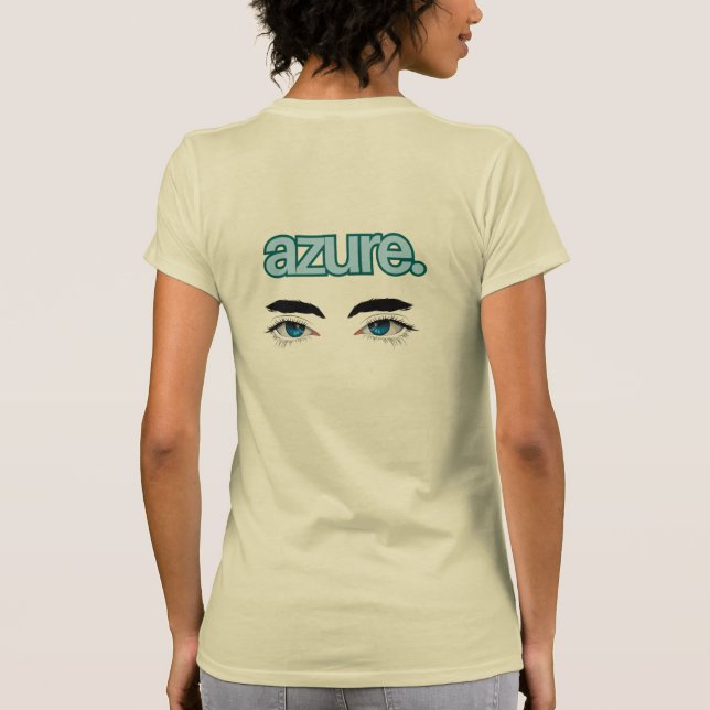 AZURE - T - Shirt von Frauen mit Augendesign auf d (Rückseite)