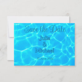 Azure Türkise Bleu Water Reflection Minimalismus Save The Date