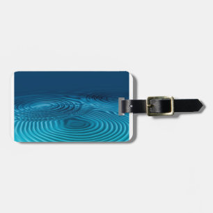 "Azure Voyage: Blue Luggage Print" Gepäckanhänger