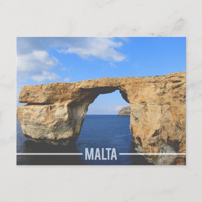 Azure Window Gozo, Malta Postkarte (Vorderseite)