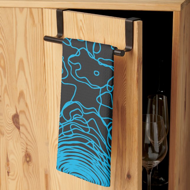 Azure Yarn Kitchen Handtücher (Drittel gefaltet)