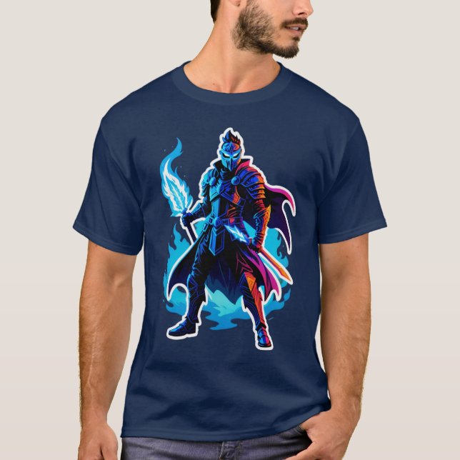 Azurflammen-Wächter T-Shirt (Vorderseite)
