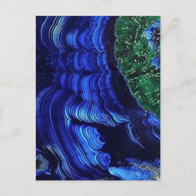 Azurit und Malachit Postkarte (Vorderseite)