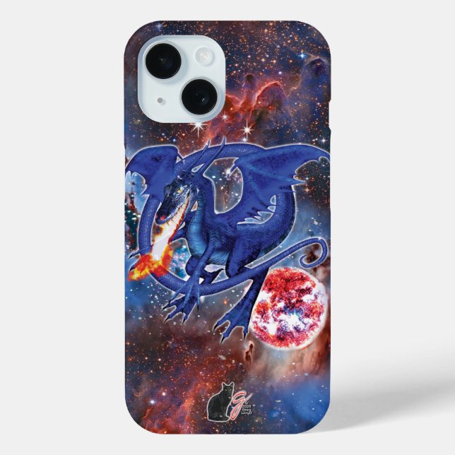 Azurite Cosmic Dragon Case-Mate iPhone-Hülle iPhone Hülle (Rückseite)