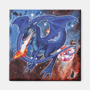 Azurite Cosmic Dragon Magnet