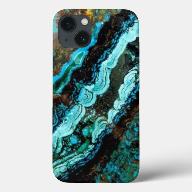 Azurite Malachite Gemstone Case-Mate iPhone Hülle (Rückseite)