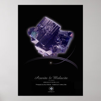 AZURITE UND MALACITE POSTER
