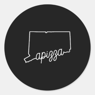 Azza New Haven Zza preisgekrönte Tomate E Connecti Runder Aufkleber