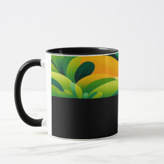 B08 - Tasse mit Gelb Grün Farbverlauf