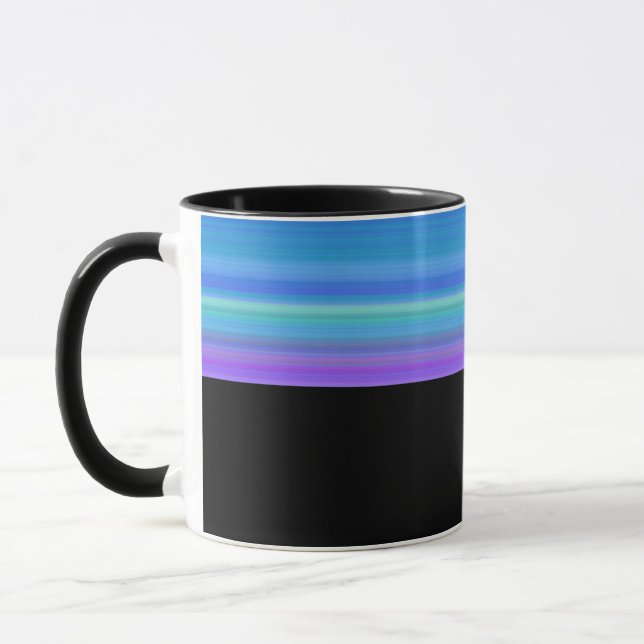 B10 - Tasse mit  Violett Blau Farbverlauf  (Links)