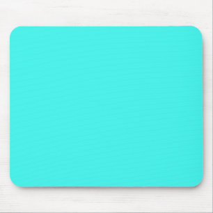 B14 Begeisterte Aqua Blau Türkisfarben Mousepad