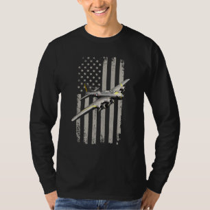 B17 Bomber WW2 Flugzeug Aircraft US Flagge Veteran T-Shirt