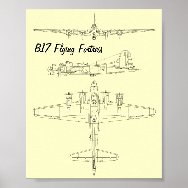 B17 Festung Poster (Vorne)