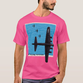 B17 Flying Fortress WW2-Bombenflugzeug über die s T-Shirt
