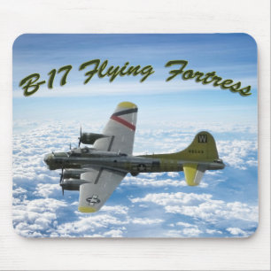 B17 Flying Fortress WWII Bomber Flugzeug Mousepad