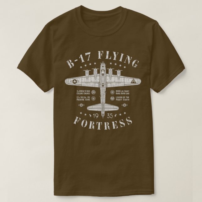 B17 Flying FortressTShirt T-Shirt (Design vorne)