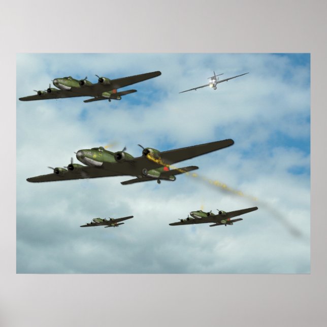 B17 unter Angriff Poster (Vorne)