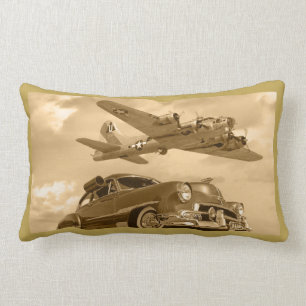 B17 WWII Bomber über Chevy Lendenkissen