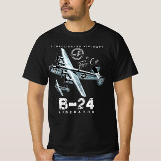 B24 Befreier des fliegenden Sarges W2 Schwerbomber T-Shirt