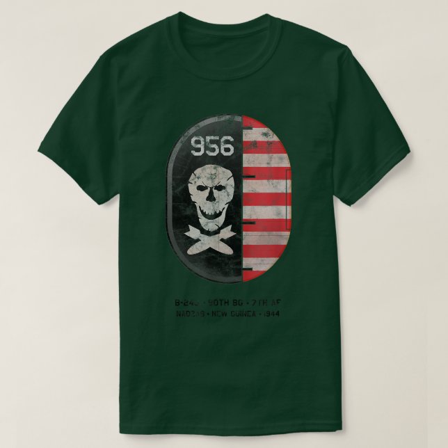 B24 Liberator Weltkrieg Nadzab Neue Guinea T-Shirt (Design vorne)