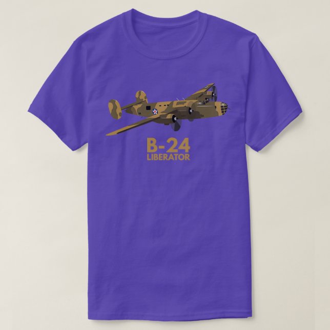 B24 Liberator WW2 Schwerbomber  T-Shirt (Design vorne)