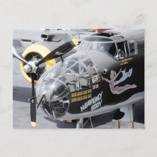 B25 MITCHELL BOMBER "HIMMLISCH BODY" NOSE ART POSTKARTE