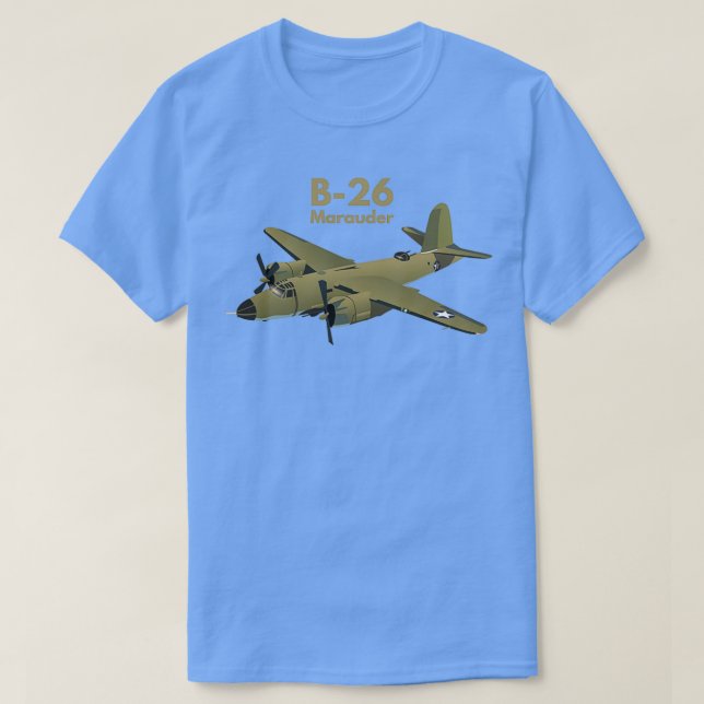 B26 Marauder WW2 Mittelbomber  T-Shirt (Design vorne)