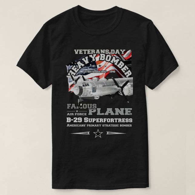 B29 Schwerbomber der Superfestung T-Shirt (Design vorne)