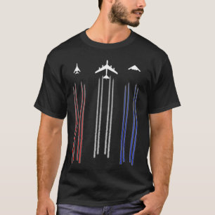 B2 Spirit B1 Lancer B52 Bomber-Flugzeug-Hemd T-Shirt