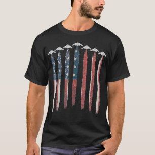 B2 Stealth Bomber Flugzeug USA Flag B2 4. Juli T-Shirt