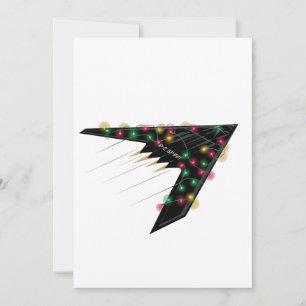 B2 Stealth Spirit Christmas Airplane Jet Digital Einladung