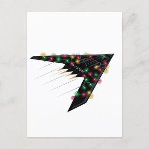 B2 Stealth Spirit Christmas Airplane Jet Digital Feiertagspostkarte