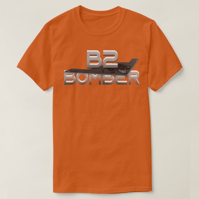 B2-Tarnkappengeschenk für Tarnkappen-Flugzeug T-Shirt (Design vorne)