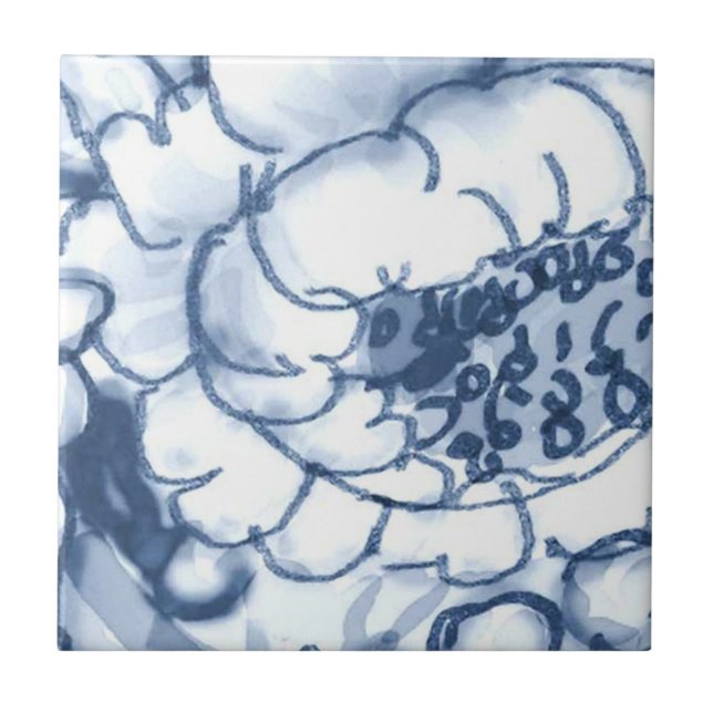 B3 - Delft-Korb-Wandfliese - B3 Fliese (Vorderseite)