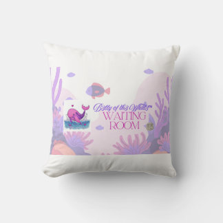 B3lly of th3 Whal3 Waiting Room throw pillow Kissen