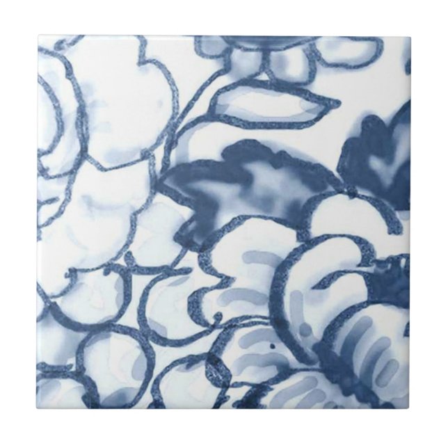 B4 - Delft-Korb-Wandfliese - B4 Fliese (Vorderseite)