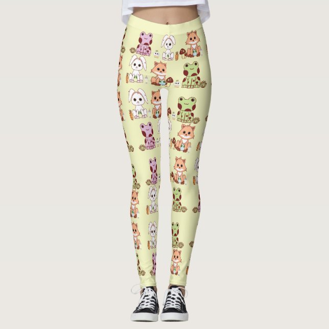 B4L | Kawaii inspirierte | ABDL/DDLG niedliches |! Leggings (Vorderseite)
