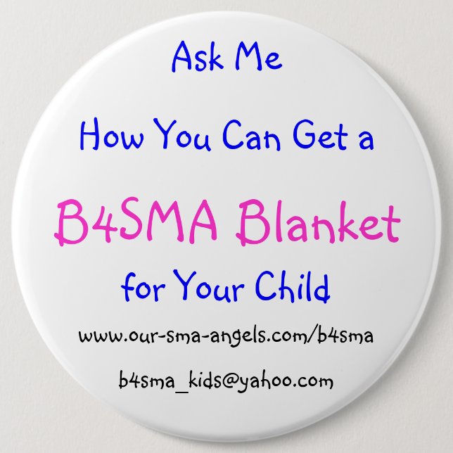 B4SMA "fragen" Knopf Button (Vorderseite)