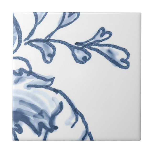 B6 - Delft-Korb-Wandfliese - B6 Fliese (Vorderseite)