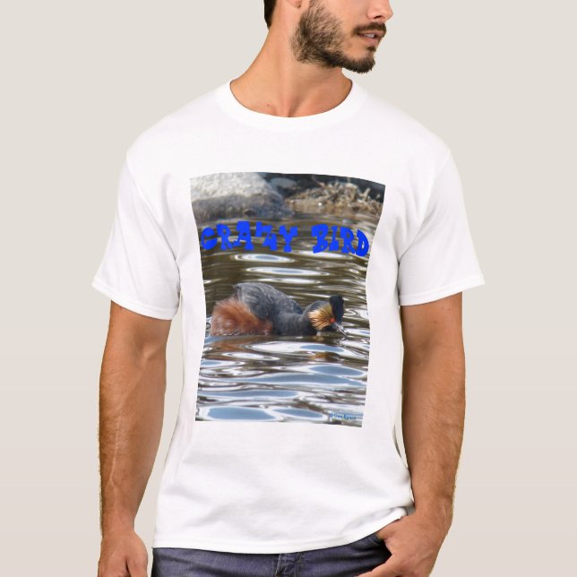 B8 Eared Grebe Courting T-Shirt (Vorderseite)
