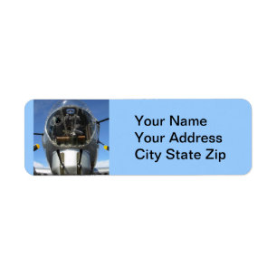B-17 Bomber Nose Address Labels