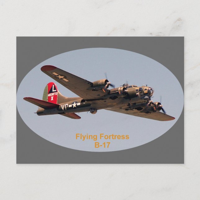B-17 Festung Postkarte (Vorderseite)