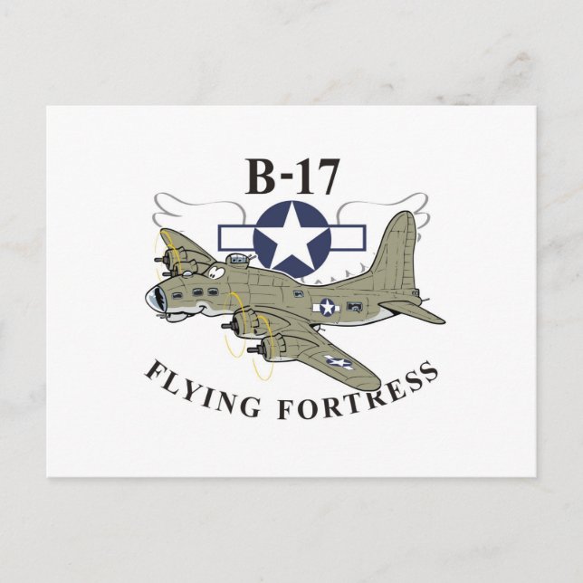 B-17 fliegende Festung Postkarte (Vorderseite)