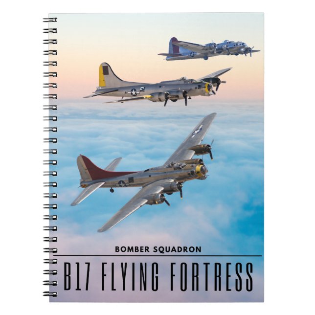 B-17 FLying FORTRESS BOMBER SQUADRON Notizblock (Vorderseite)