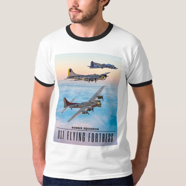 B-17 FLying FORTRESS BOMBER SQUADRON T-Shirt (Vorderseite)