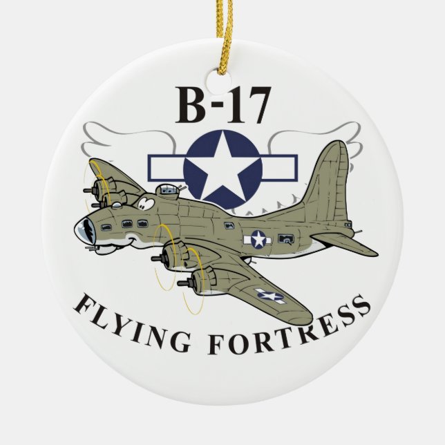 B-17 flying fortress keramik ornament (Vorne)
